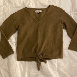 Madewell | 3/4 sleeve blouse with tie